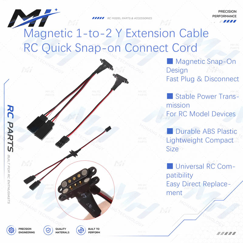 Drone Rc1 - Magnetic 1-to-2 Y Extension Cable JR