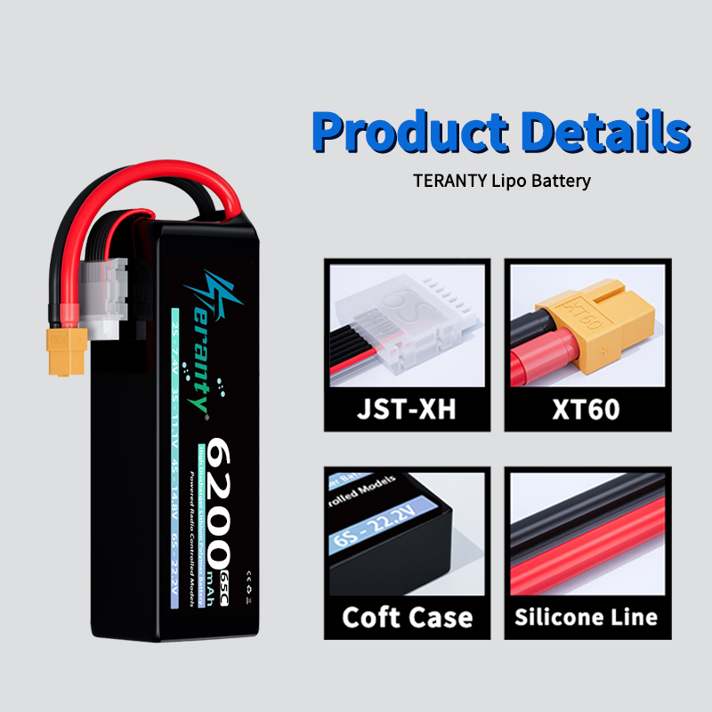 TERANTY 6S 6200mAh Lipo Batter - đánh giá và giá Drone Rc Truck