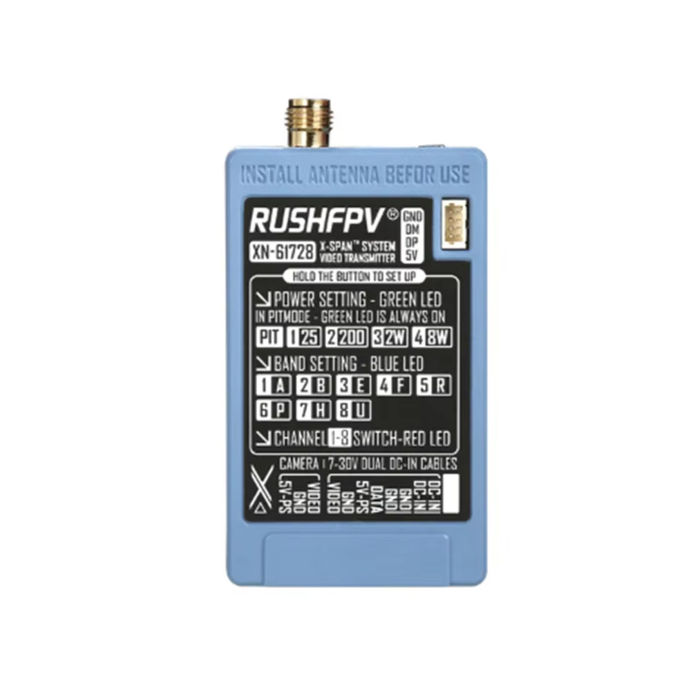 RUSHFPV 6.1‑7.2G 8W X61728 VTX - đánh giá và giá Vtx Video Transmitter