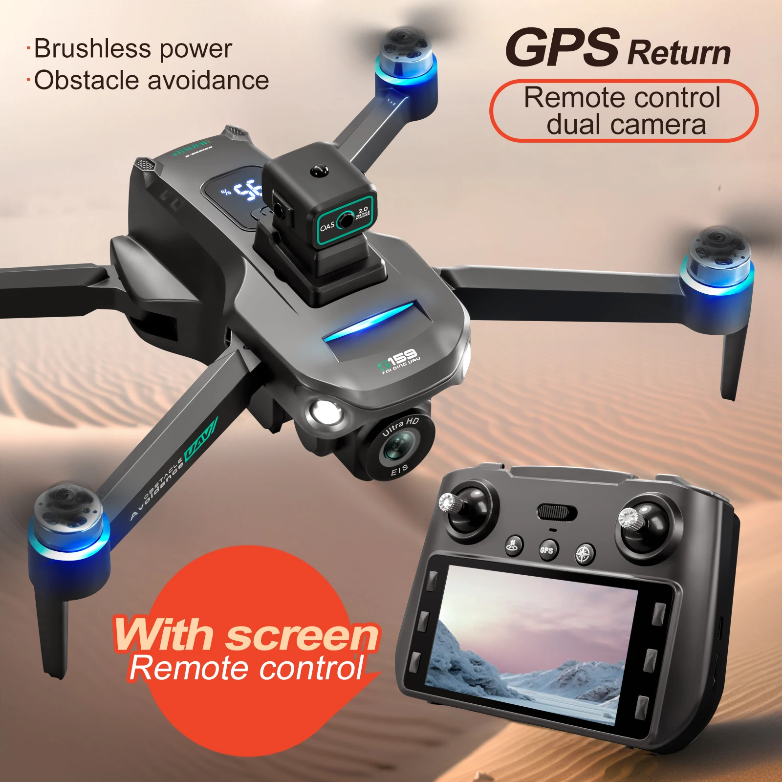 Professional S159 GPS Drone Wi - đánh giá và giá Drone Rc Gps S159