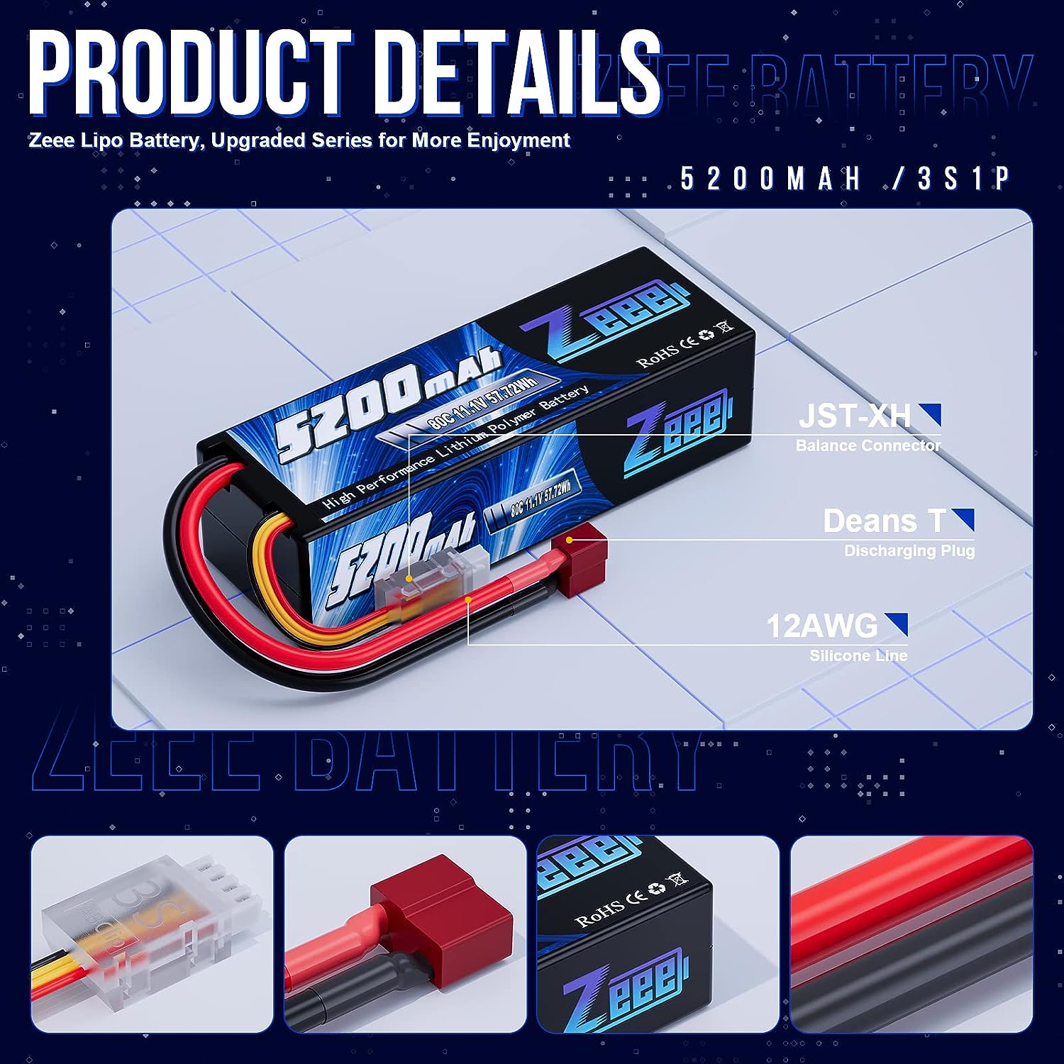 1/2 Đơn Vị Zeee Pin Lipo 3S 11 - đánh giá và giá Drone Rc Truck