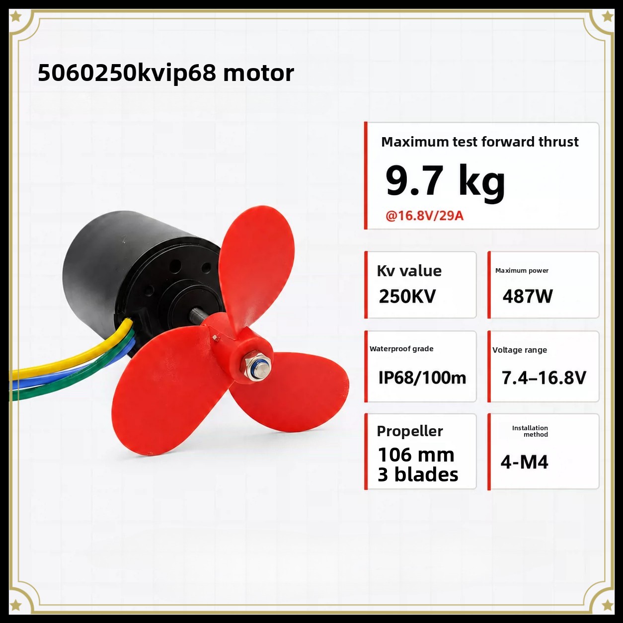 A5060 Waterproof Brushless Mot - đánh giá và giá Rc Boat Brushless Motor