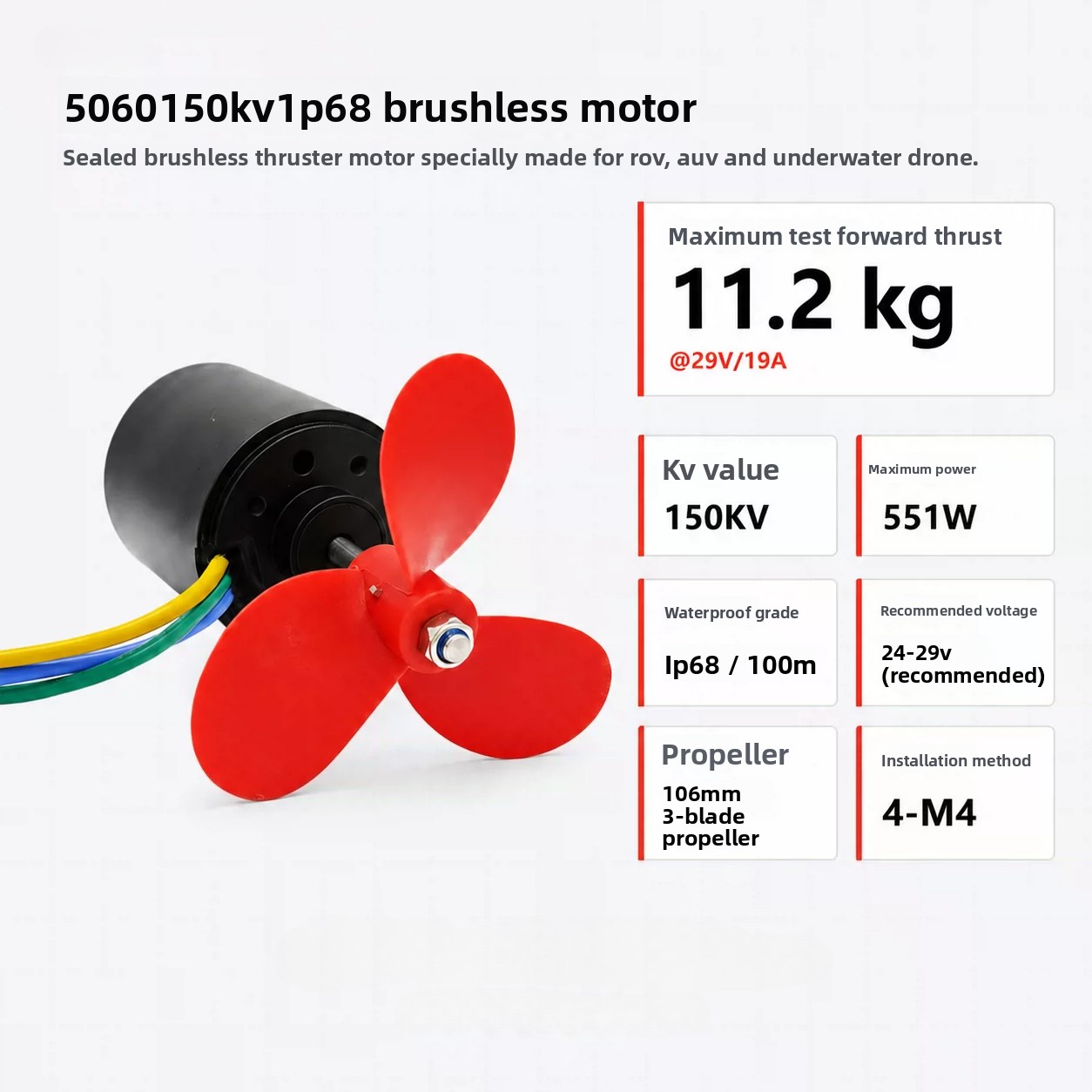 A5060 Waterproof Brushless Mot - đánh giá và giá Rc Boat Brushless Motor