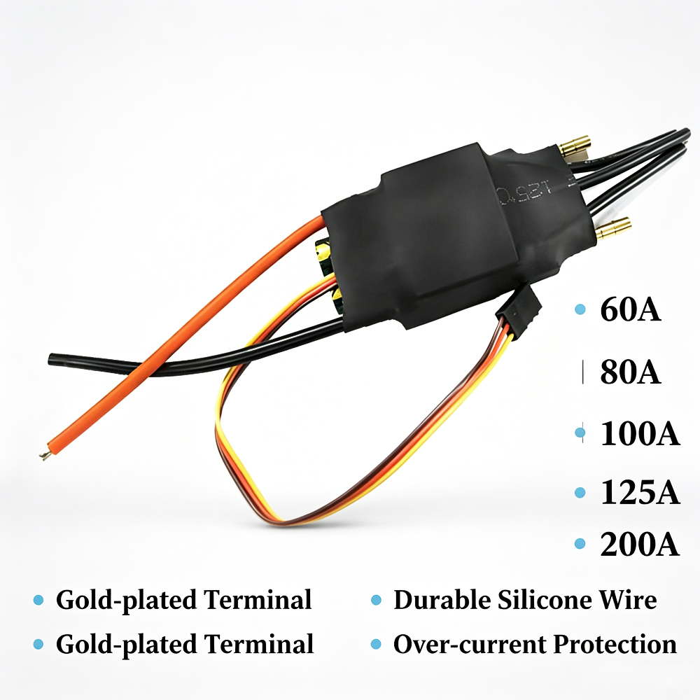 200A 125A 100A 80A 60A Brushle - đánh giá và giá Rc Boat Brushless Motor