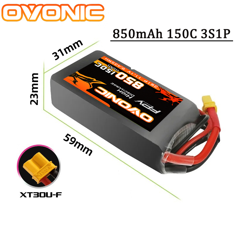 OVONIC 850mAh 11.1V 95C Lipo B - đánh giá và giá Drone Zll Rc