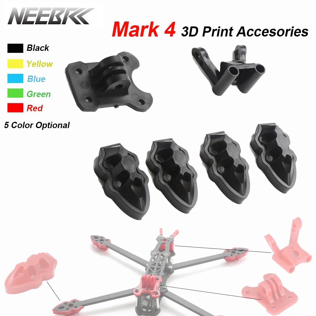 Neebrc RC Quadcopter FPV Drone - đánh giá và giá 3D Printed Drone Part