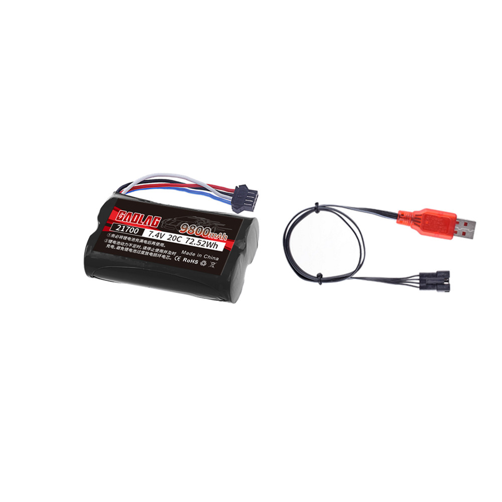 21700 9800mAh 7.4V SM-4P Plug  - đánh giá và giá Drone Rc Truck