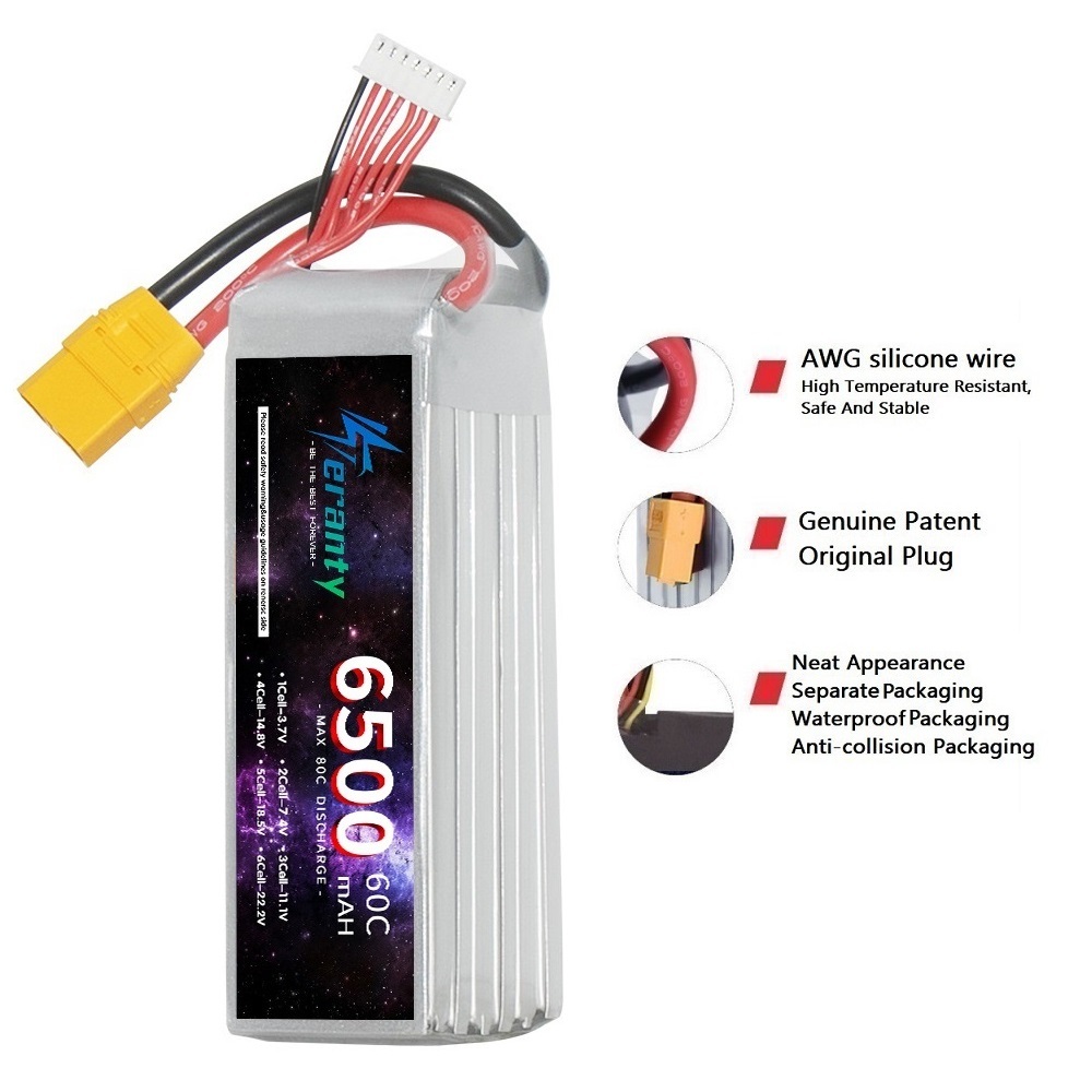 TERANTY 6S 22.2V Lipo Battery  - đánh giá và giá Drone Rc Truck